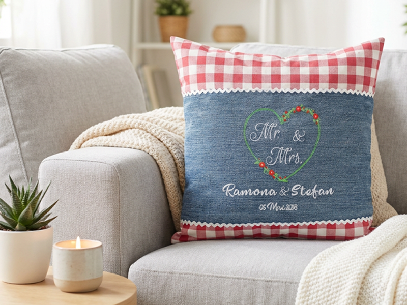 Hochzeits Set Mr and Mrs right - Vollstick Stickdatei